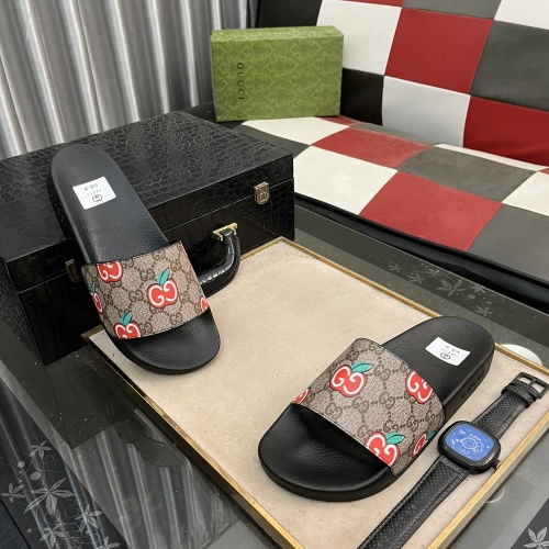 Replica Gucci Slippers For Men #1221189 $40.00 USD for Wholesale