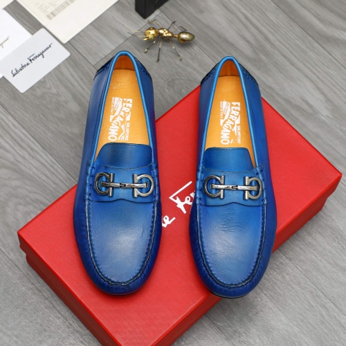 Salvatore Ferragamo Leather Shoes For Men #1221229 $76.00 USD, Wholesale Replica Salvatore Ferragamo Leather Shoes