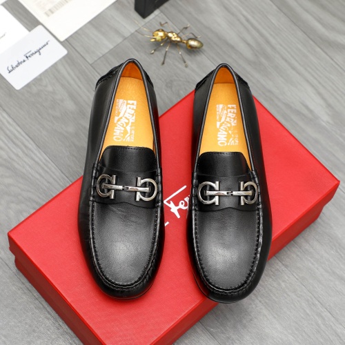 Salvatore Ferragamo Leather Shoes For Men #1221230 $76.00 USD, Wholesale Replica Salvatore Ferragamo Leather Shoes