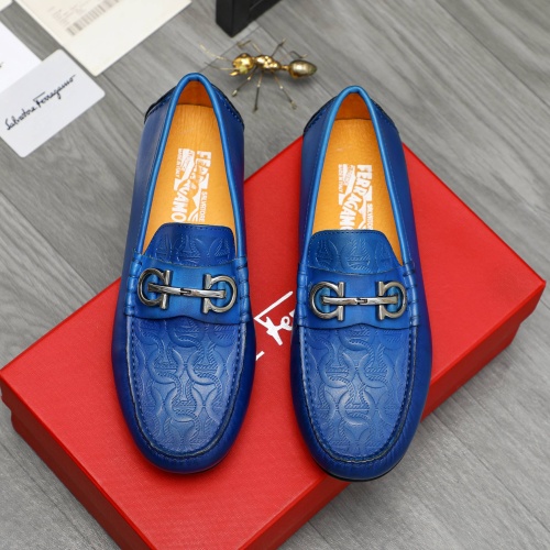 Salvatore Ferragamo Leather Shoes For Men #1221232 $76.00 USD, Wholesale Replica Salvatore Ferragamo Leather Shoes