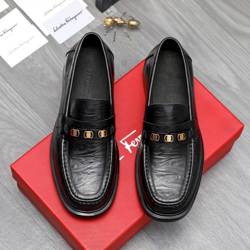 Salvatore Ferragamo Leather Shoes For Men #1221252 $92.00 USD, Wholesale Replica Salvatore Ferragamo Leather Shoes