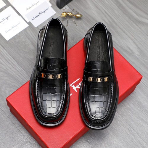 Salvatore Ferragamo Leather Shoes For Men #1221263 $92.00 USD, Wholesale Replica Salvatore Ferragamo Leather Shoes