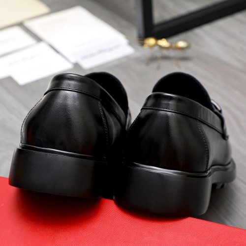 Replica Salvatore Ferragamo Leather Shoes For Men #1221266 $92.00 USD for Wholesale