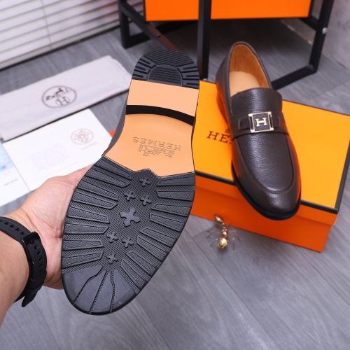 Replica Hermes Leather Shoes For Men #1221278 $80.00 USD for Wholesale