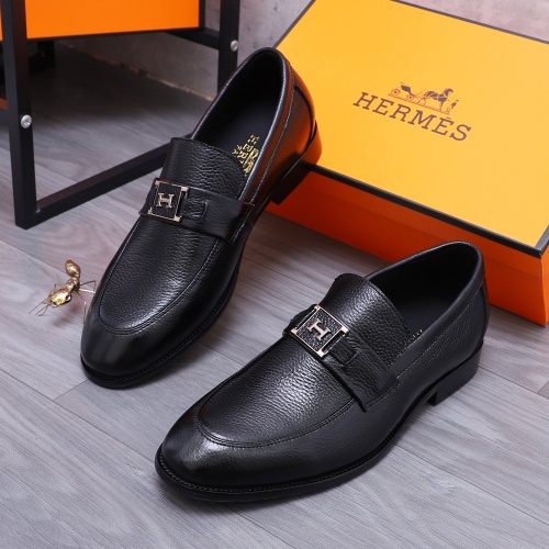 Hermes Leather Shoes For Men #1221281 $80.00 USD, Wholesale Replica Hermes Leather Shoes