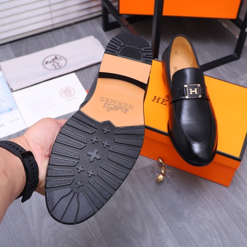 Replica Hermes Leather Shoes For Men #1221282 $80.00 USD for Wholesale