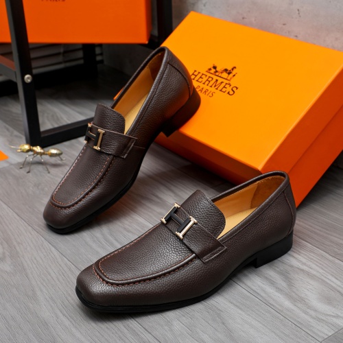 Hermes Leather Shoes For Men #1221287 $82.00 USD, Wholesale Replica Hermes Leather Shoes