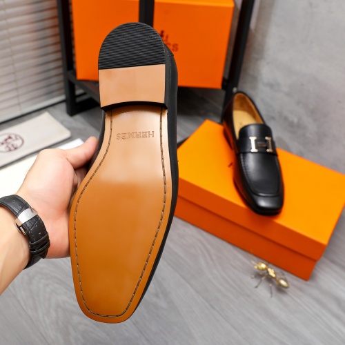 Replica Hermes Leather Shoes For Men #1221291 $82.00 USD for Wholesale