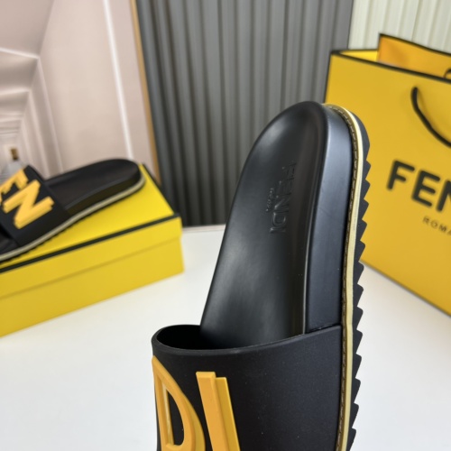 Replica Fendi Slippers For Men #1221353 $45.00 USD for Wholesale