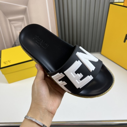 Replica Fendi Slippers For Men #1221356 $45.00 USD for Wholesale