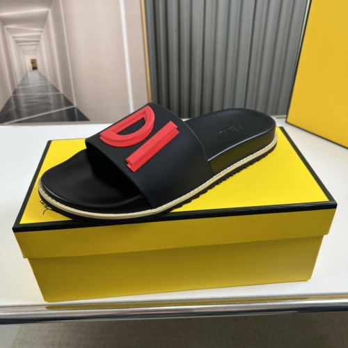 Replica Fendi Slippers For Men #1221359 $45.00 USD for Wholesale