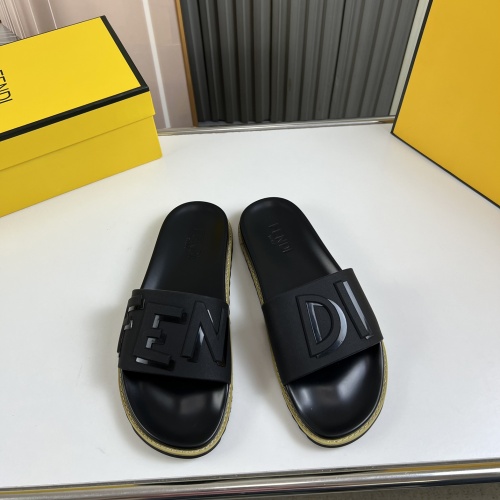 Fendi Slippers For Men #1221362 $45.00 USD, Wholesale Replica Fendi Slippers