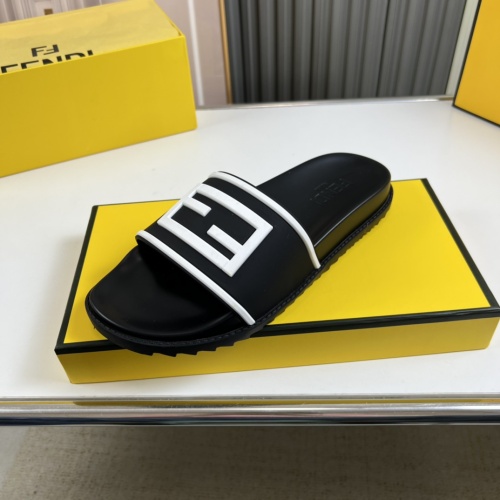 Replica Fendi Slippers For Men #1221365 $45.00 USD for Wholesale