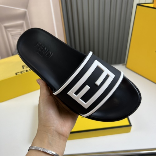 Replica Fendi Slippers For Men #1221365 $45.00 USD for Wholesale