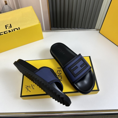 Replica Fendi Slippers For Men #1221366 $45.00 USD for Wholesale