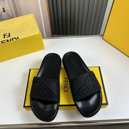 Fendi Slippers For Men #1221371 $45.00 USD, Wholesale Replica Fendi Slippers