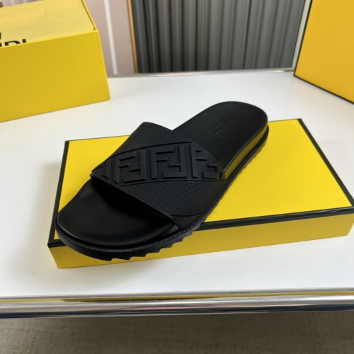 Replica Fendi Slippers For Men #1221371 $45.00 USD for Wholesale