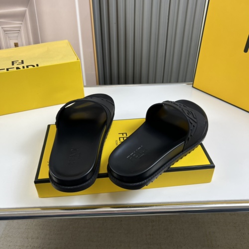 Replica Fendi Slippers For Men #1221371 $45.00 USD for Wholesale