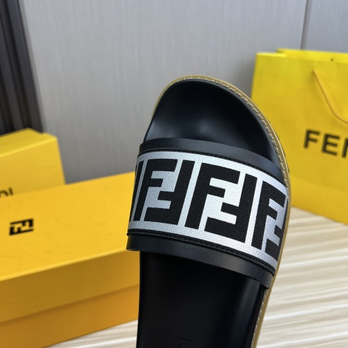 Replica Fendi Slippers For Men #1221382 $45.00 USD for Wholesale