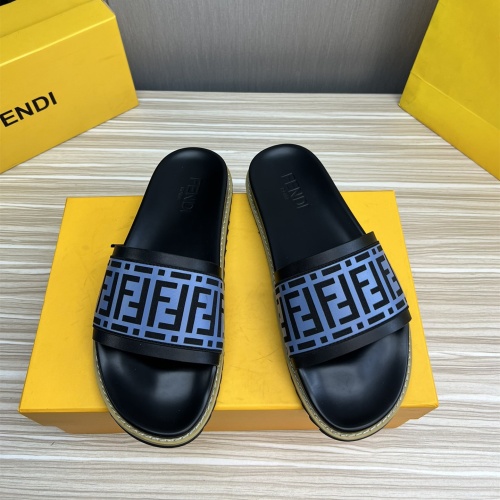 Fendi Slippers For Men #1221390 $45.00 USD, Wholesale Replica Fendi Slippers