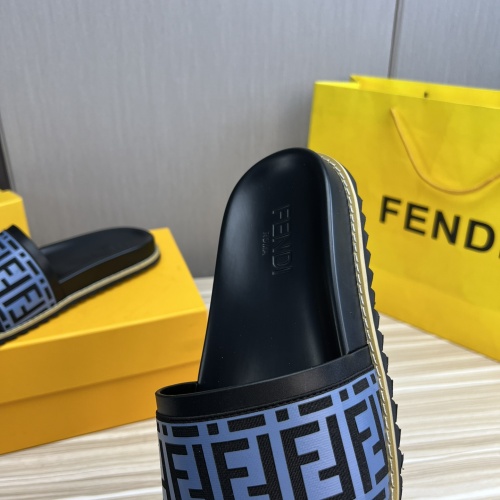 Replica Fendi Slippers For Men #1221390 $45.00 USD for Wholesale