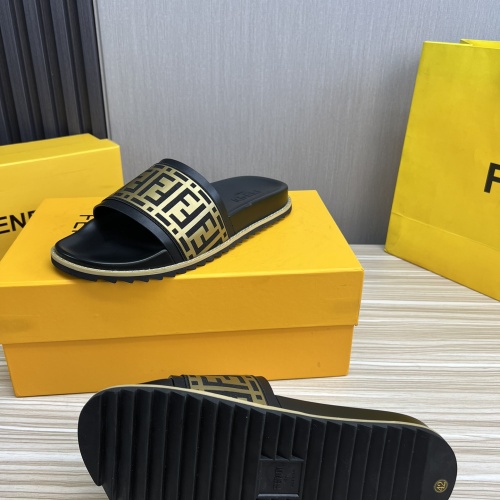 Replica Fendi Slippers For Men #1221392 $45.00 USD for Wholesale