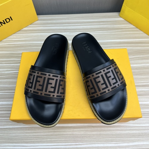 Fendi Slippers For Men #1221393 $45.00 USD, Wholesale Replica Fendi Slippers