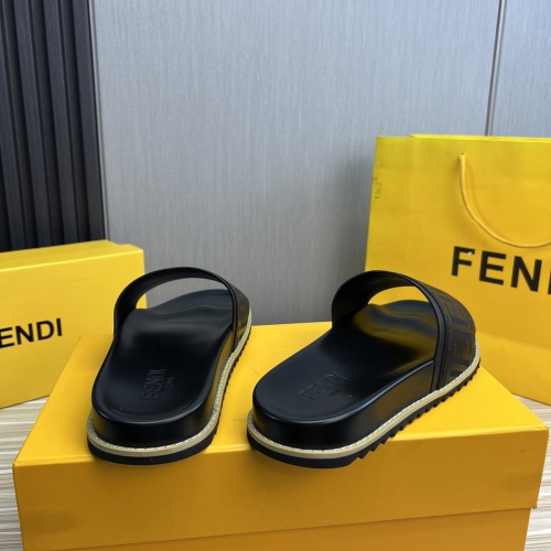 Replica Fendi Slippers For Men #1221394 $45.00 USD for Wholesale