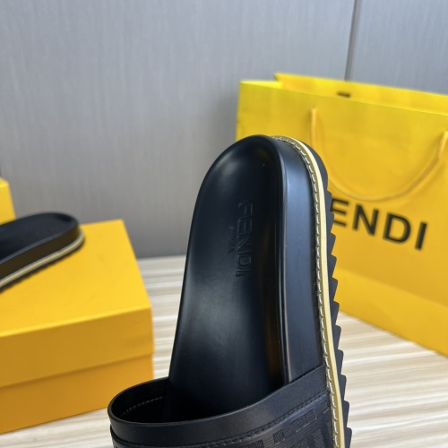 Replica Fendi Slippers For Men #1221394 $45.00 USD for Wholesale