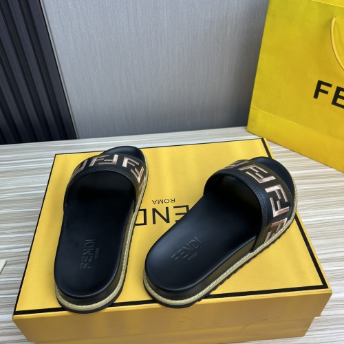 Replica Fendi Slippers For Men #1221395 $52.00 USD for Wholesale