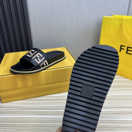 Replica Fendi Slippers For Men #1221395 $52.00 USD for Wholesale