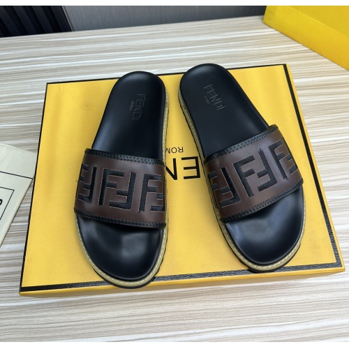 Fendi Slippers For Men #1221397 $52.00 USD, Wholesale Replica Fendi Slippers