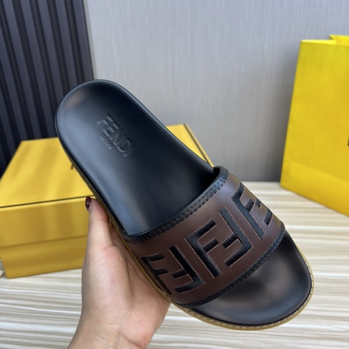 Replica Fendi Slippers For Men #1221397 $52.00 USD for Wholesale