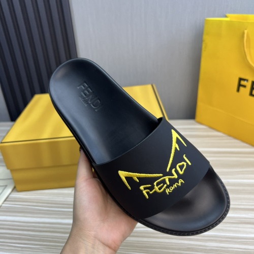 Replica Fendi Slippers For Men #1221398 $52.00 USD for Wholesale