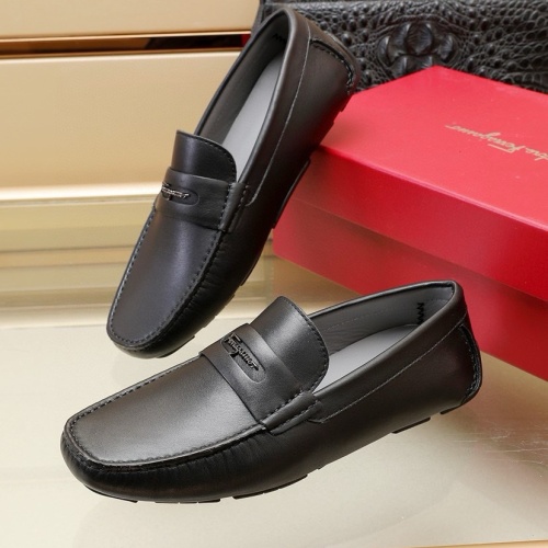 Salvatore Ferragamo Leather Shoes For Men #1221529 $118.00 USD, Wholesale Replica Salvatore Ferragamo Leather Shoes