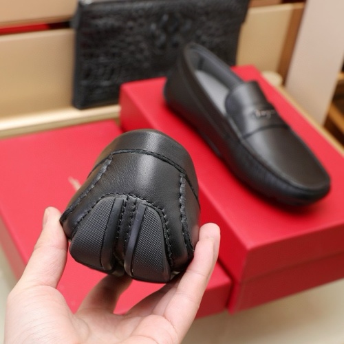 Replica Salvatore Ferragamo Leather Shoes For Men #1221529 $118.00 USD for Wholesale