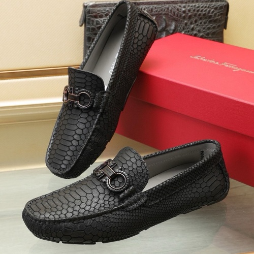 Salvatore Ferragamo Leather Shoes For Men #1221531 $118.00 USD, Wholesale Replica Salvatore Ferragamo Leather Shoes