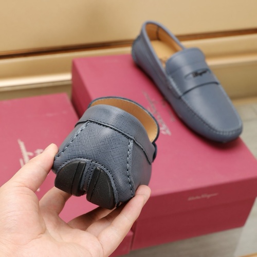 Replica Salvatore Ferragamo Leather Shoes For Men #1221540 $118.00 USD for Wholesale