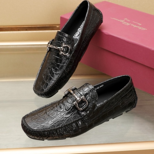 Salvatore Ferragamo Leather Shoes For Men #1221546 $118.00 USD, Wholesale Replica Salvatore Ferragamo Leather Shoes