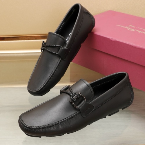 Salvatore Ferragamo Leather Shoes For Men #1221549 $118.00 USD, Wholesale Replica Salvatore Ferragamo Leather Shoes