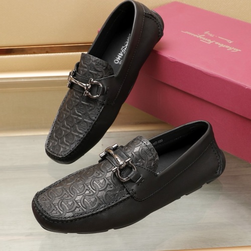 Salvatore Ferragamo Leather Shoes For Men #1221550 $118.00 USD, Wholesale Replica Salvatore Ferragamo Leather Shoes