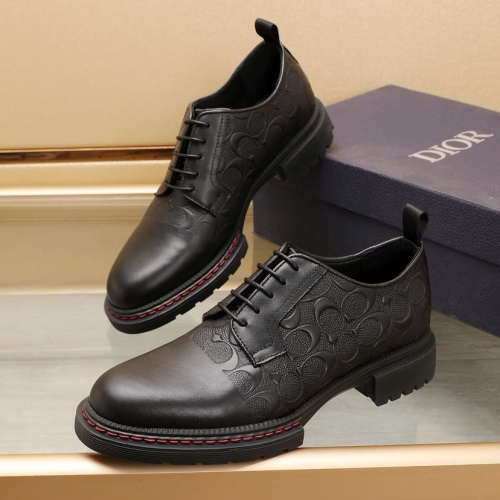 Christian Dior Leather Shoes For Men #1221598 $98.00 USD, Wholesale Replica Christian Dior Leather Shoes