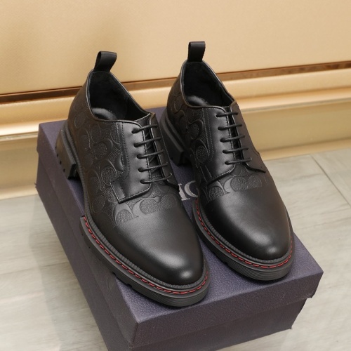 Replica Christian Dior Leather Shoes For Men #1221598 $98.00 USD for Wholesale