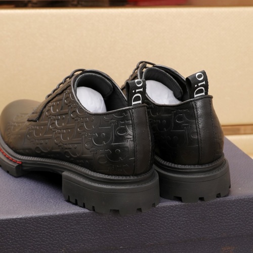 Replica Christian Dior Leather Shoes For Men #1221599 $98.00 USD for Wholesale