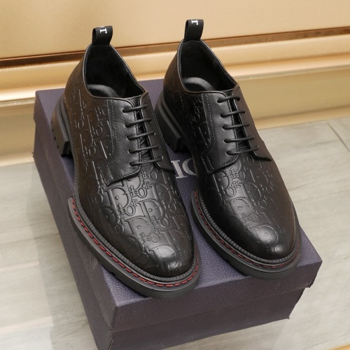 Replica Christian Dior Leather Shoes For Men #1221600 $98.00 USD for Wholesale