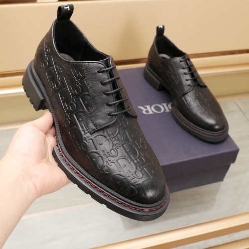 Replica Christian Dior Leather Shoes For Men #1221600 $98.00 USD for Wholesale