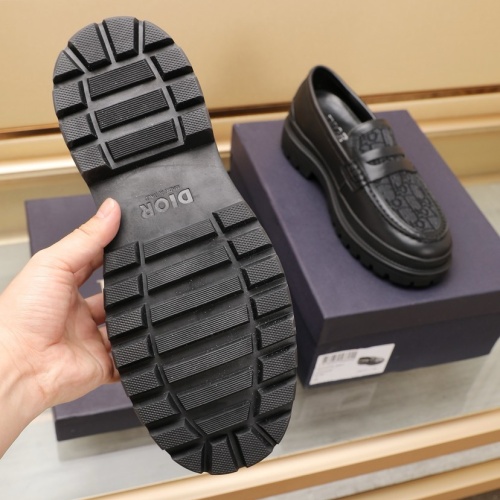 Replica Christian Dior Leather Shoes For Men #1221604 $96.00 USD for Wholesale