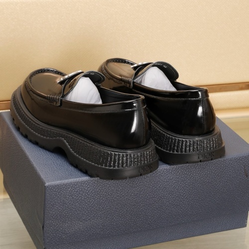 Replica Christian Dior Leather Shoes For Men #1221610 $102.00 USD for Wholesale