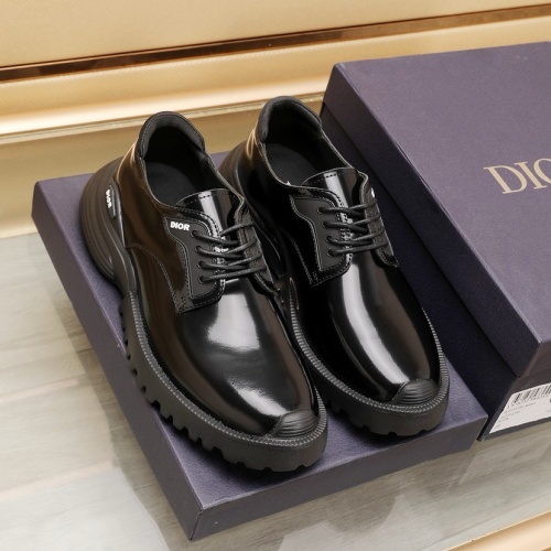 Replica Christian Dior Leather Shoes For Men #1221615 $112.00 USD for Wholesale