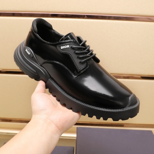 Replica Christian Dior Leather Shoes For Men #1221615 $112.00 USD for Wholesale